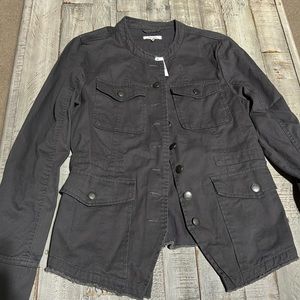 NWT gray military style jacket.  Size Small. Purchased at Maurices.